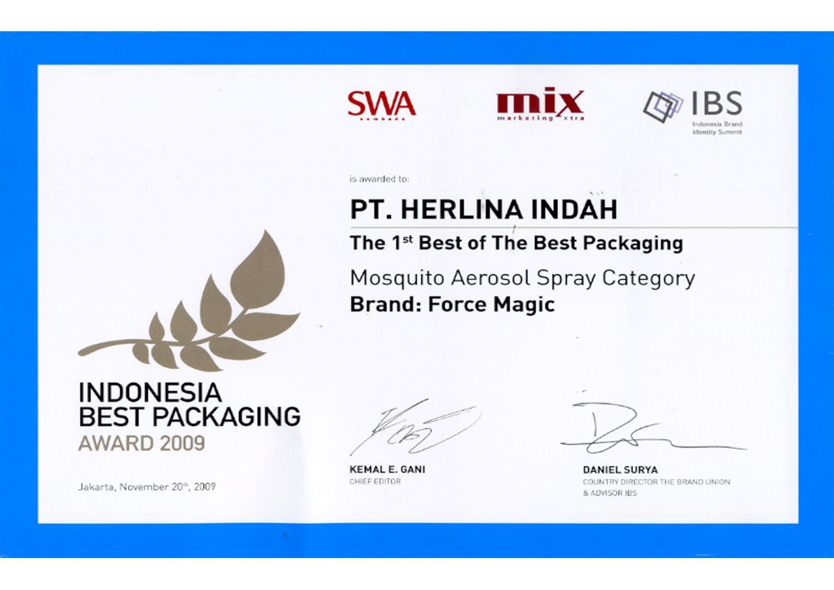 Indonesia Best Packaging Award 2009