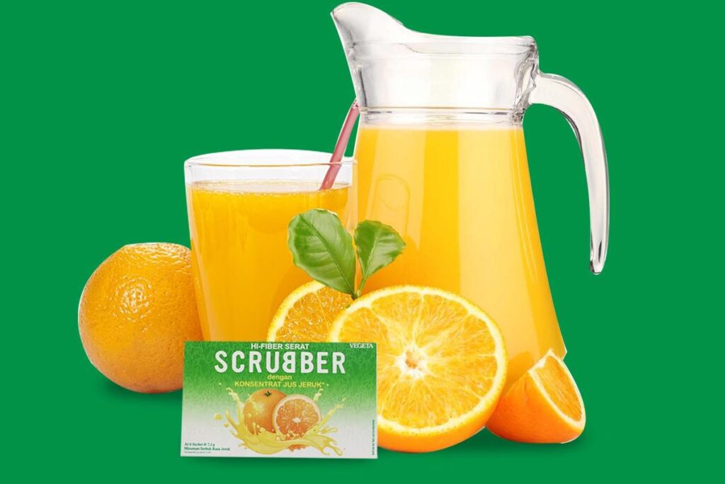 minuman serat alami scrubber