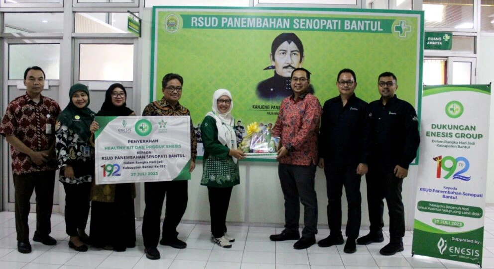 Peringati HUT Kabupaten Bantul, ENESIS GROUP Berikan Bantuan Produk Kesehatan di RSUD Panembahan Senopati Bantul (1)
