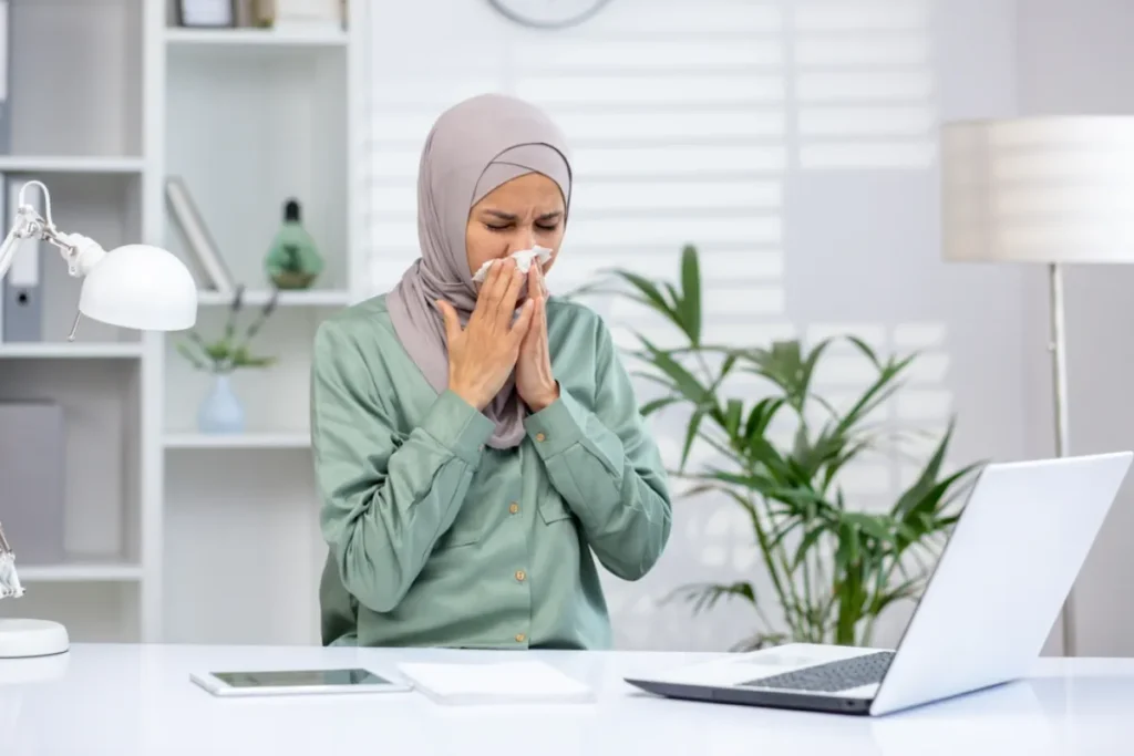 carabiar tidak tertular flu